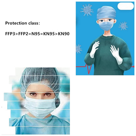 Image of 10 PCS Disposable Surgical Medical Face Mask 3-Ply