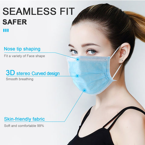 Image of 10 PCS Disposable Surgical Medical Face Mask 3-Ply