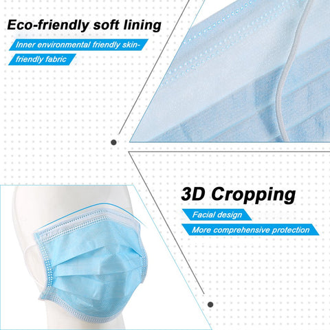 Image of 10 PCS Disposable Surgical Medical Face Mask 3-Ply